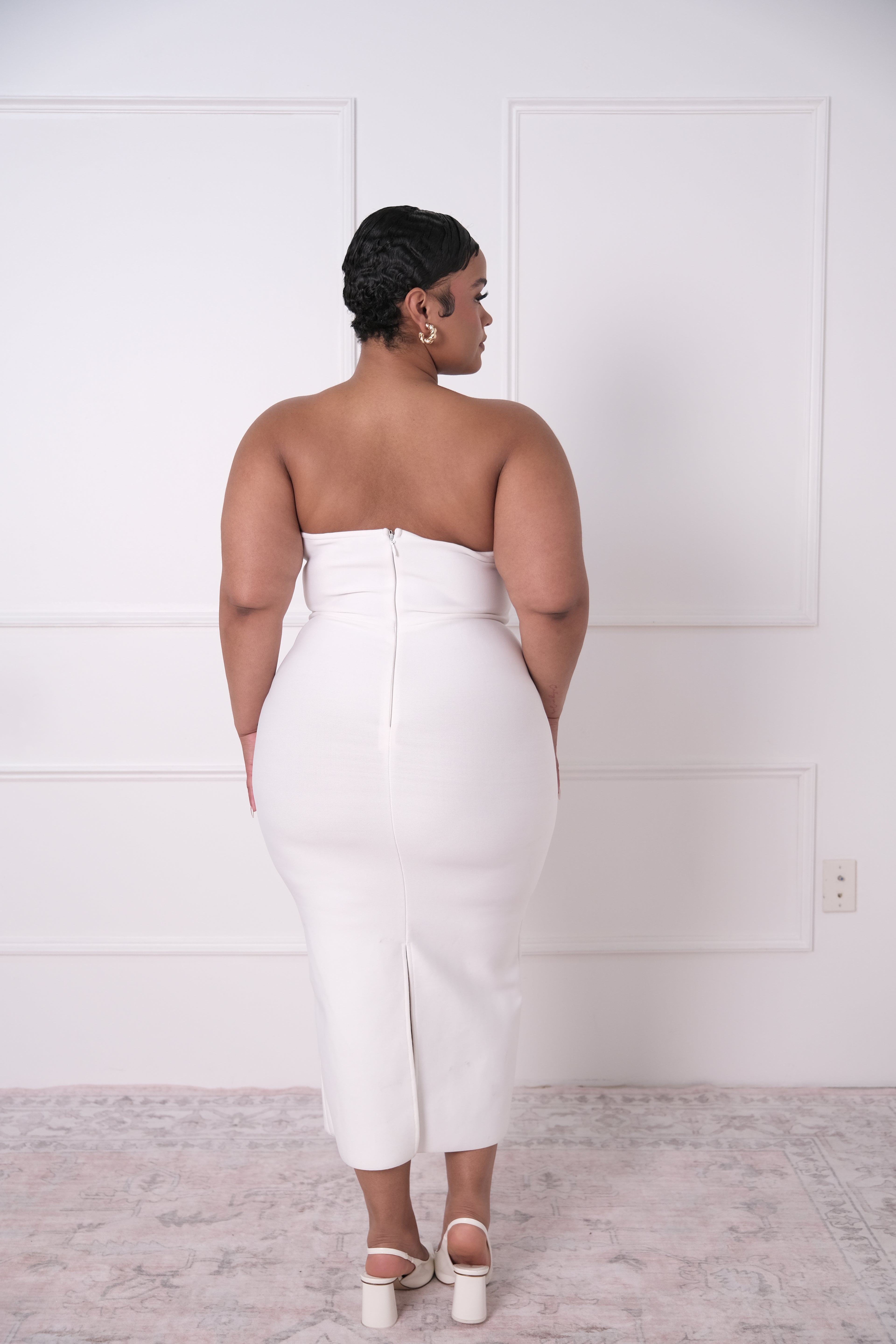 Rhinestone Bandage Midi