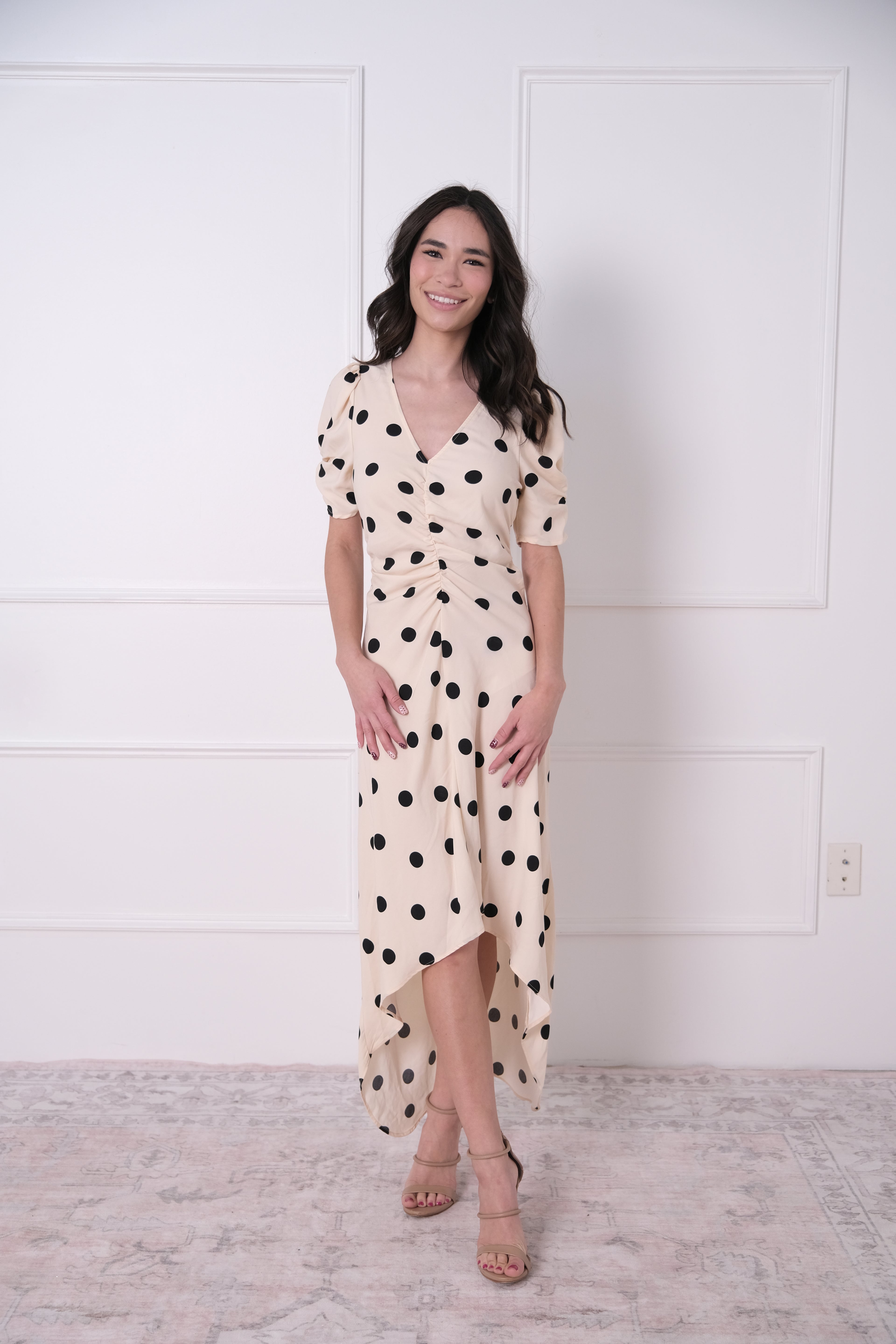 The Polka Dot Wrap Midi