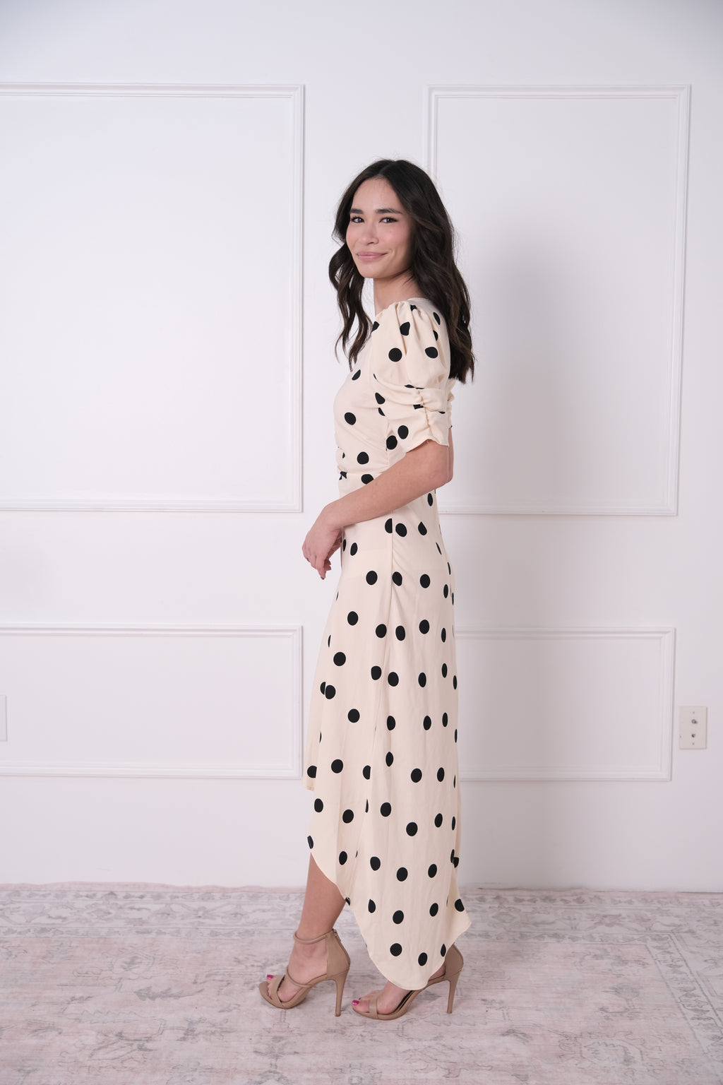The Polka Dot Wrap Midi