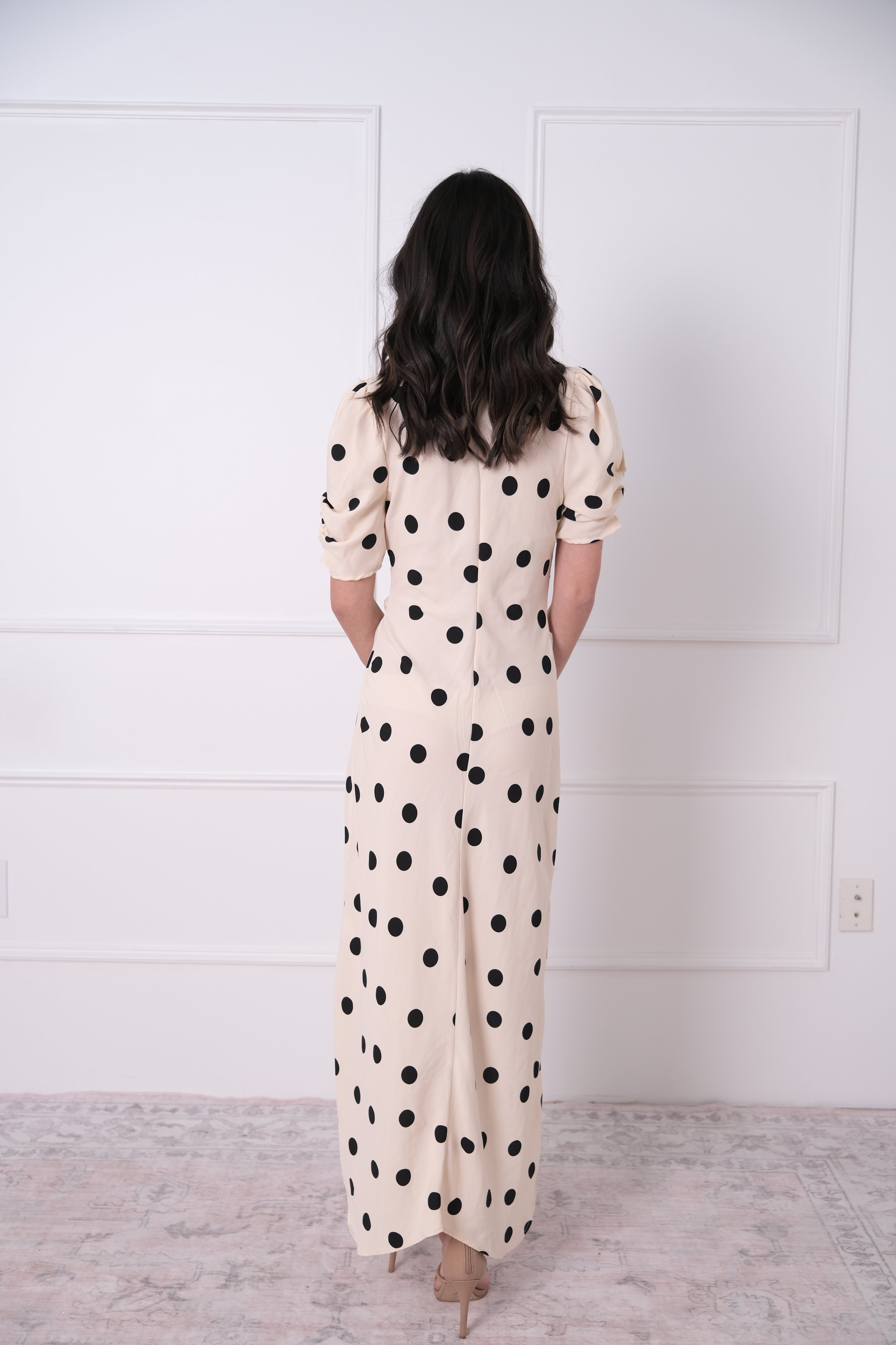 The Polka Dot Wrap Midi