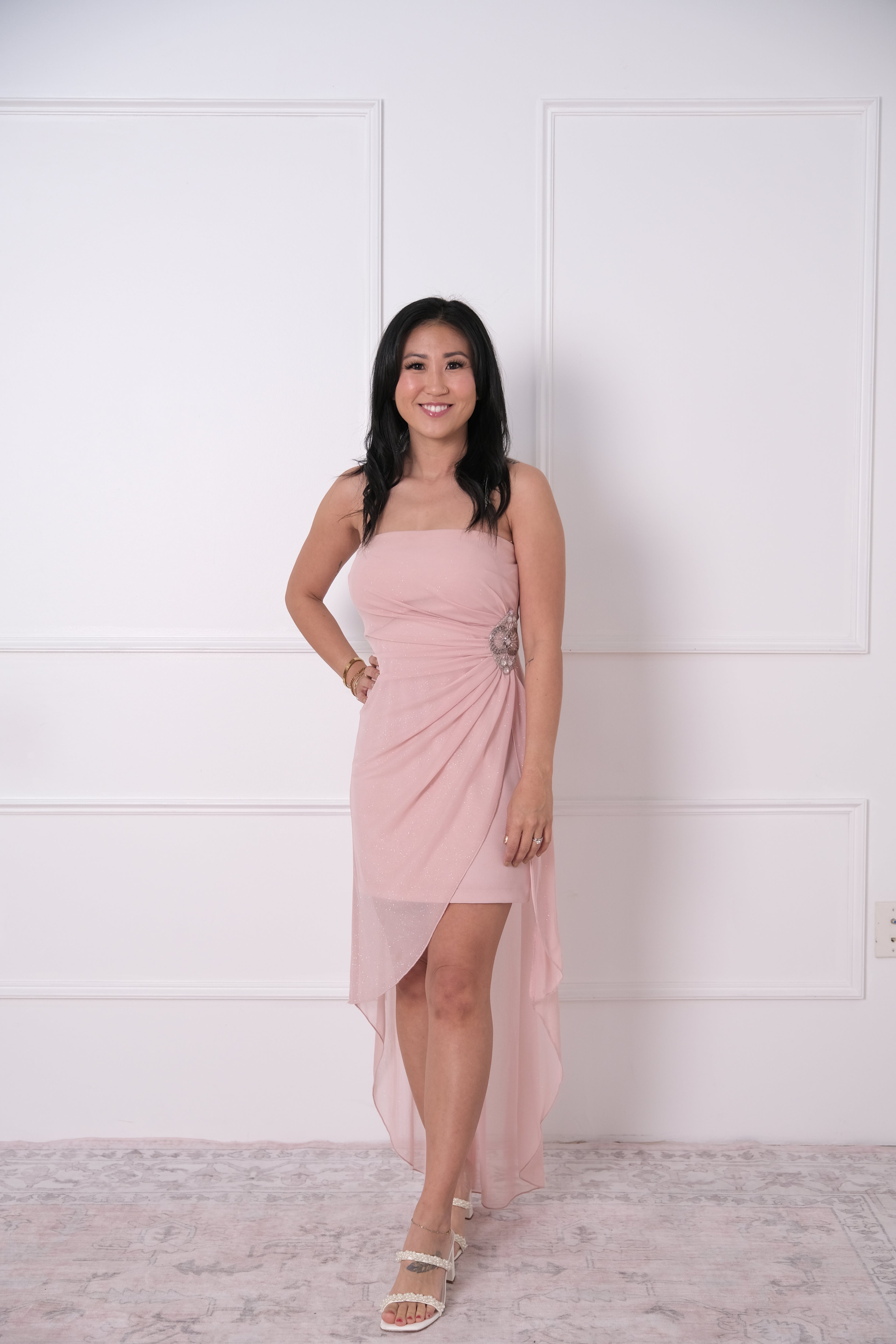 The Blush Y2K Draped Mini
