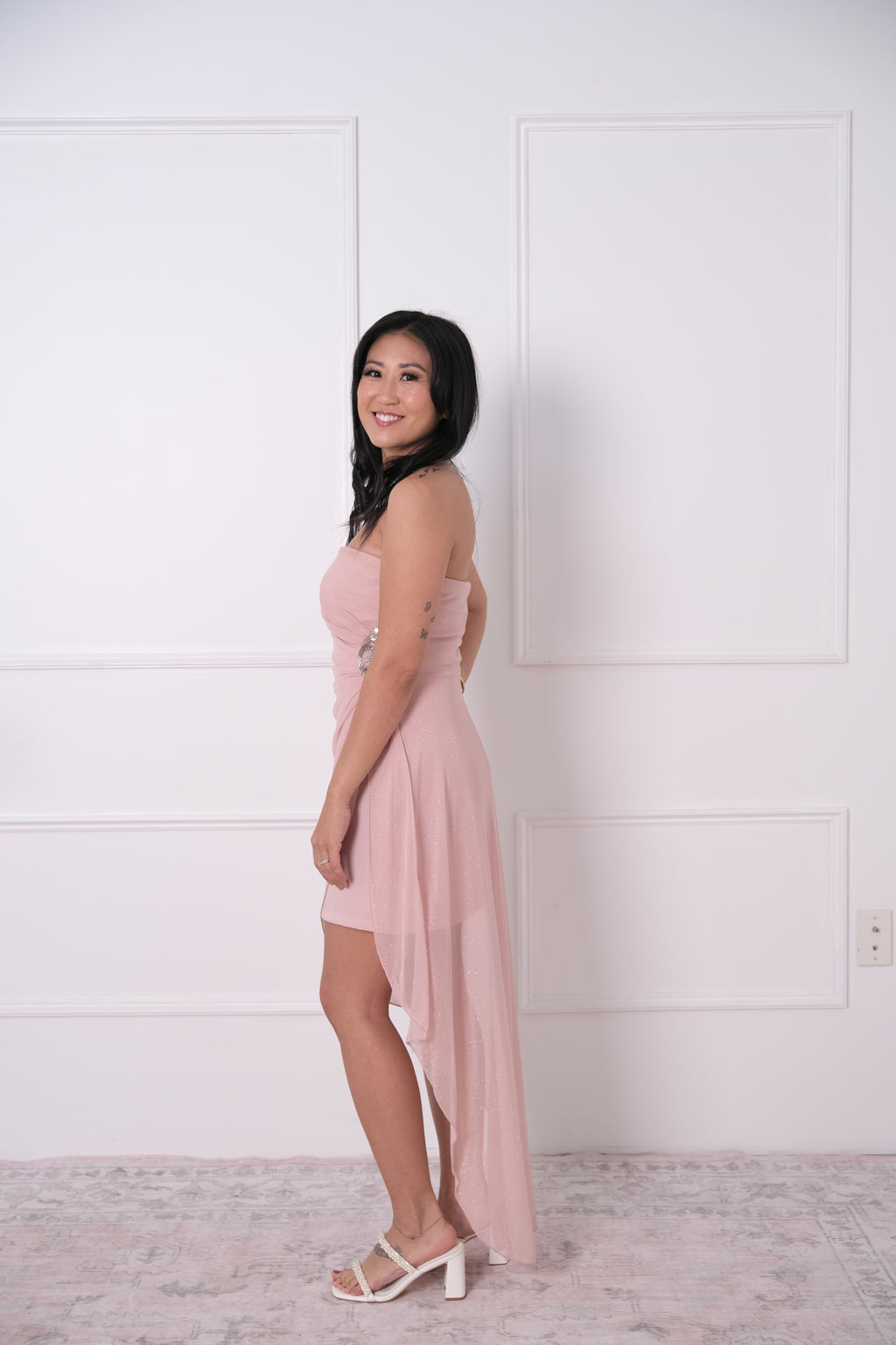 The Blush Y2K Draped Mini