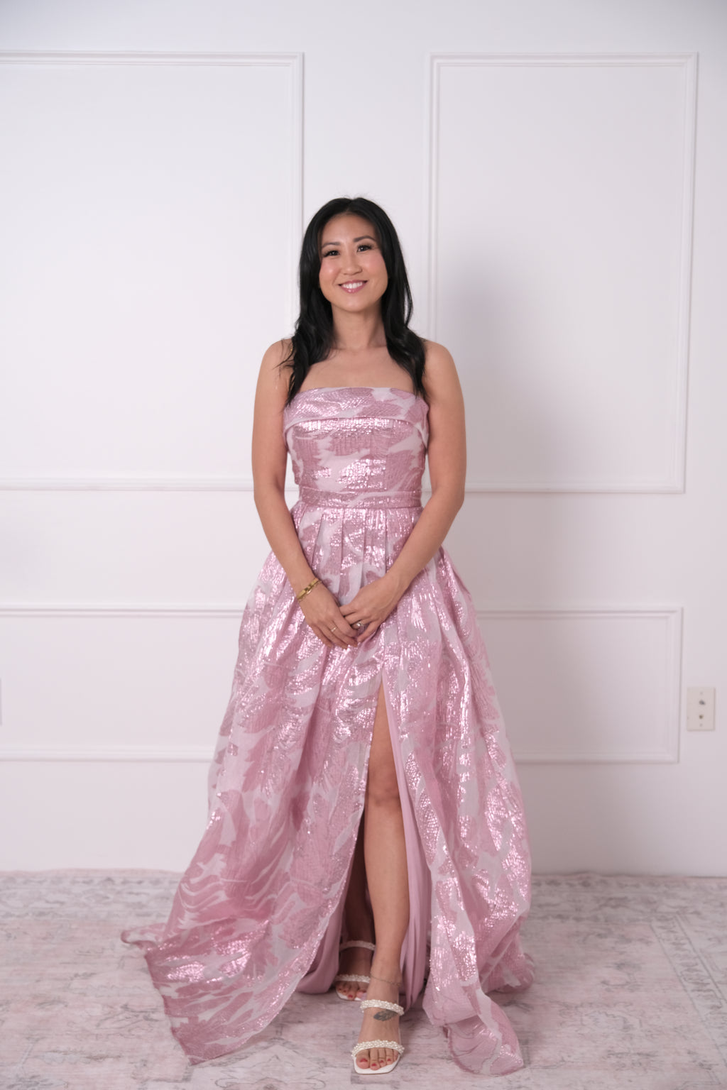 The Perfect Pink Strapless Gown