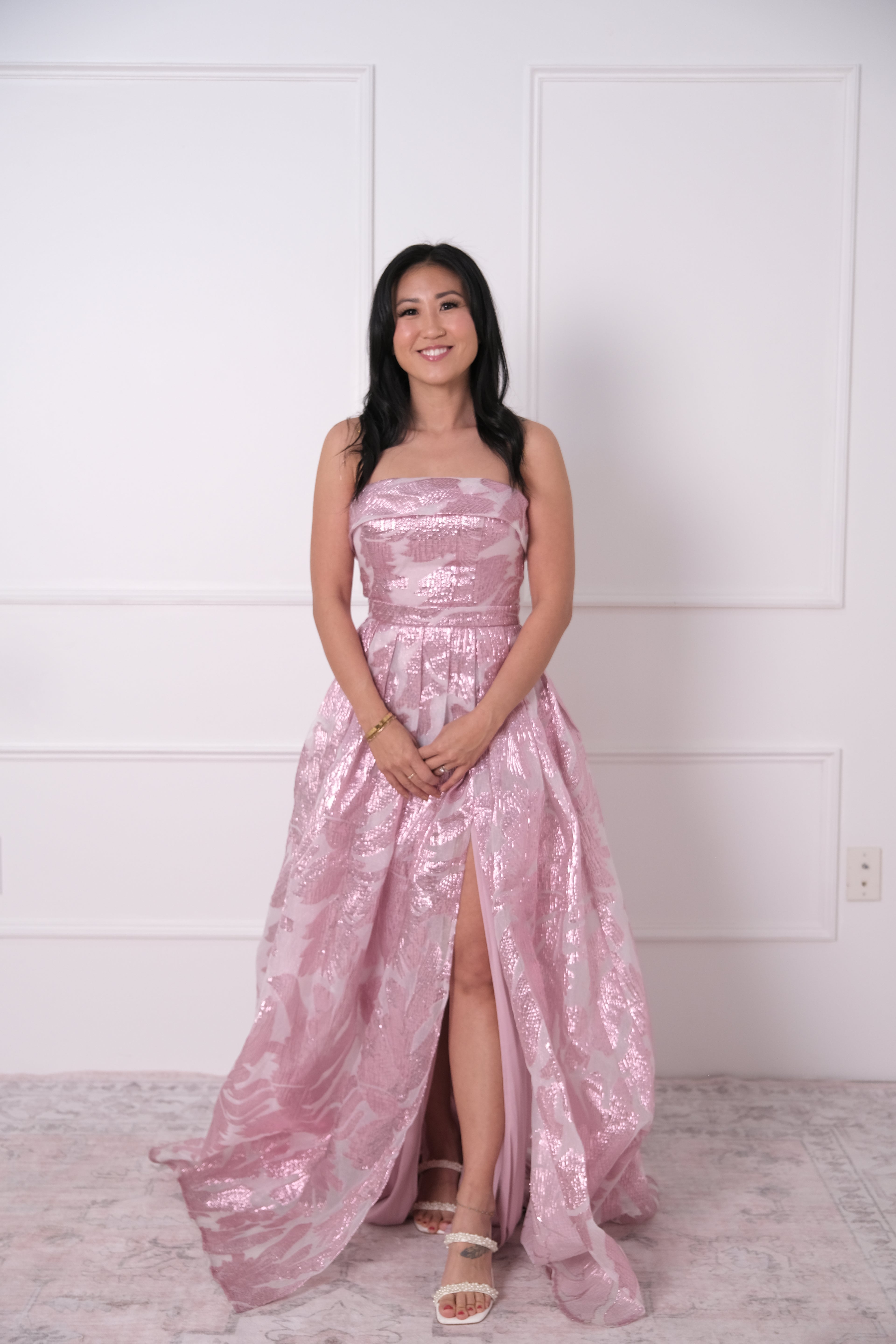 The Perfect Pink Strapless Gown