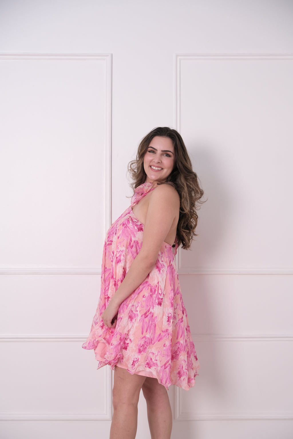 The Pink Petal Halter Mini