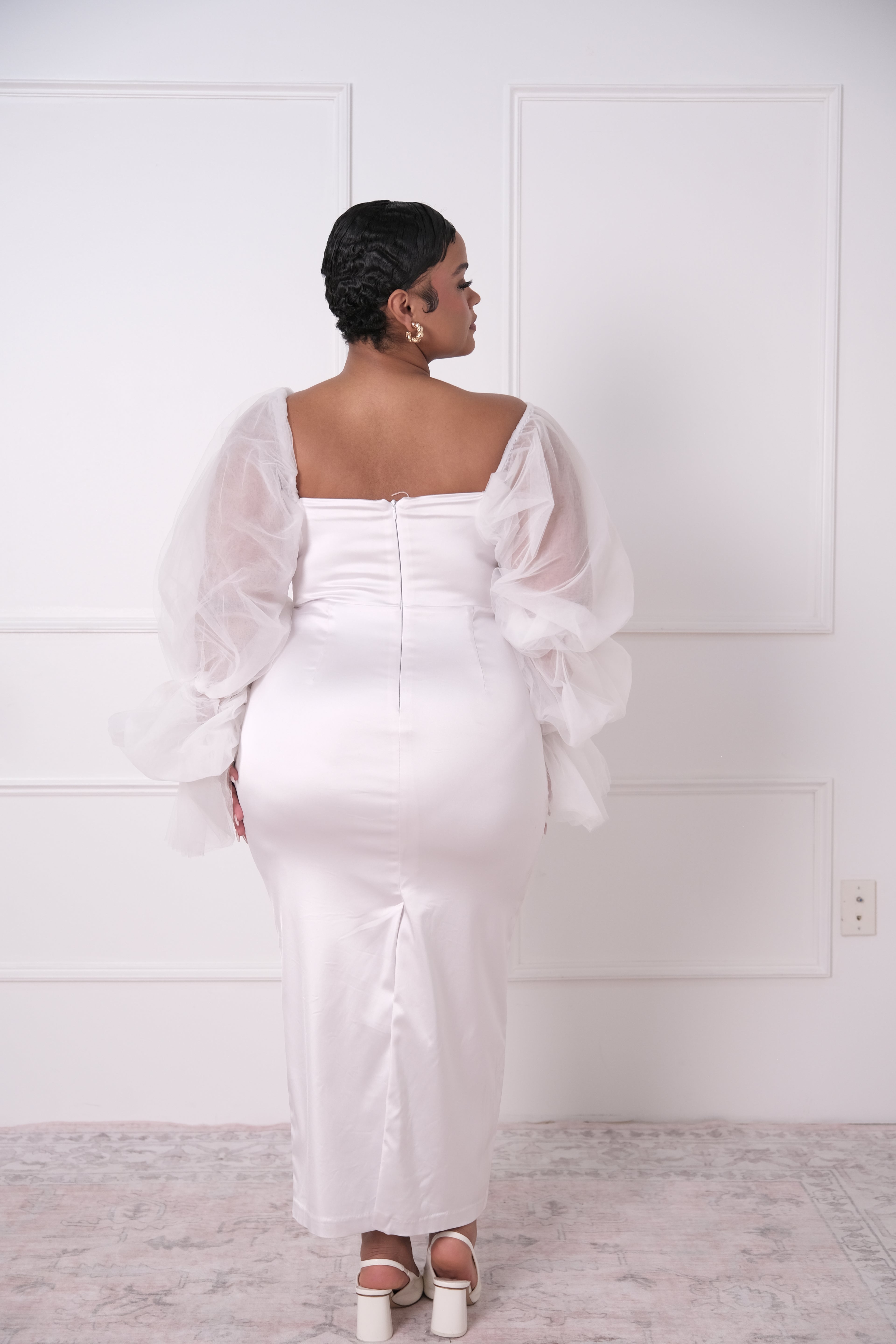 The Tulle Sleeve Midi