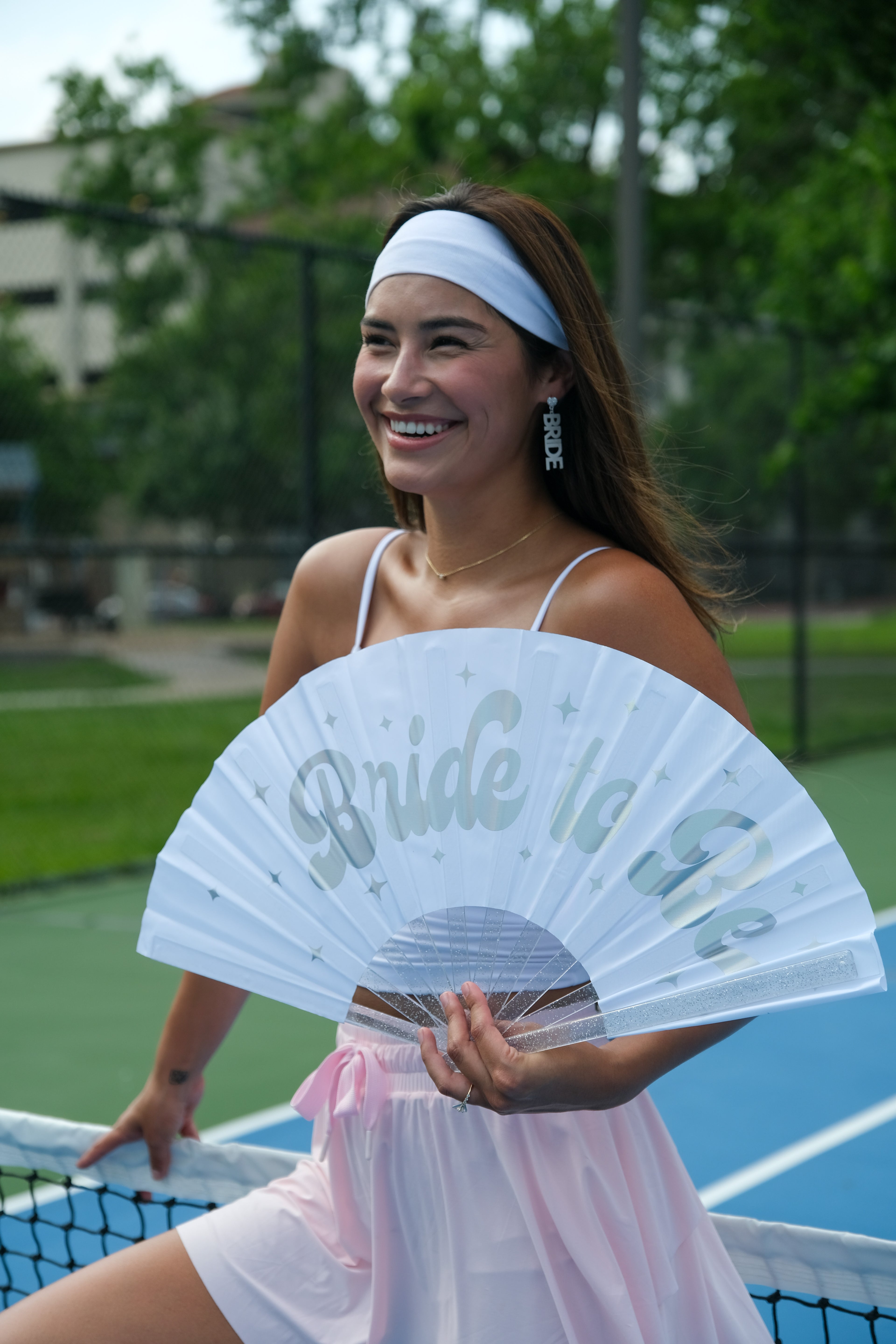 Bride to Be Folding Fan- Iridescent