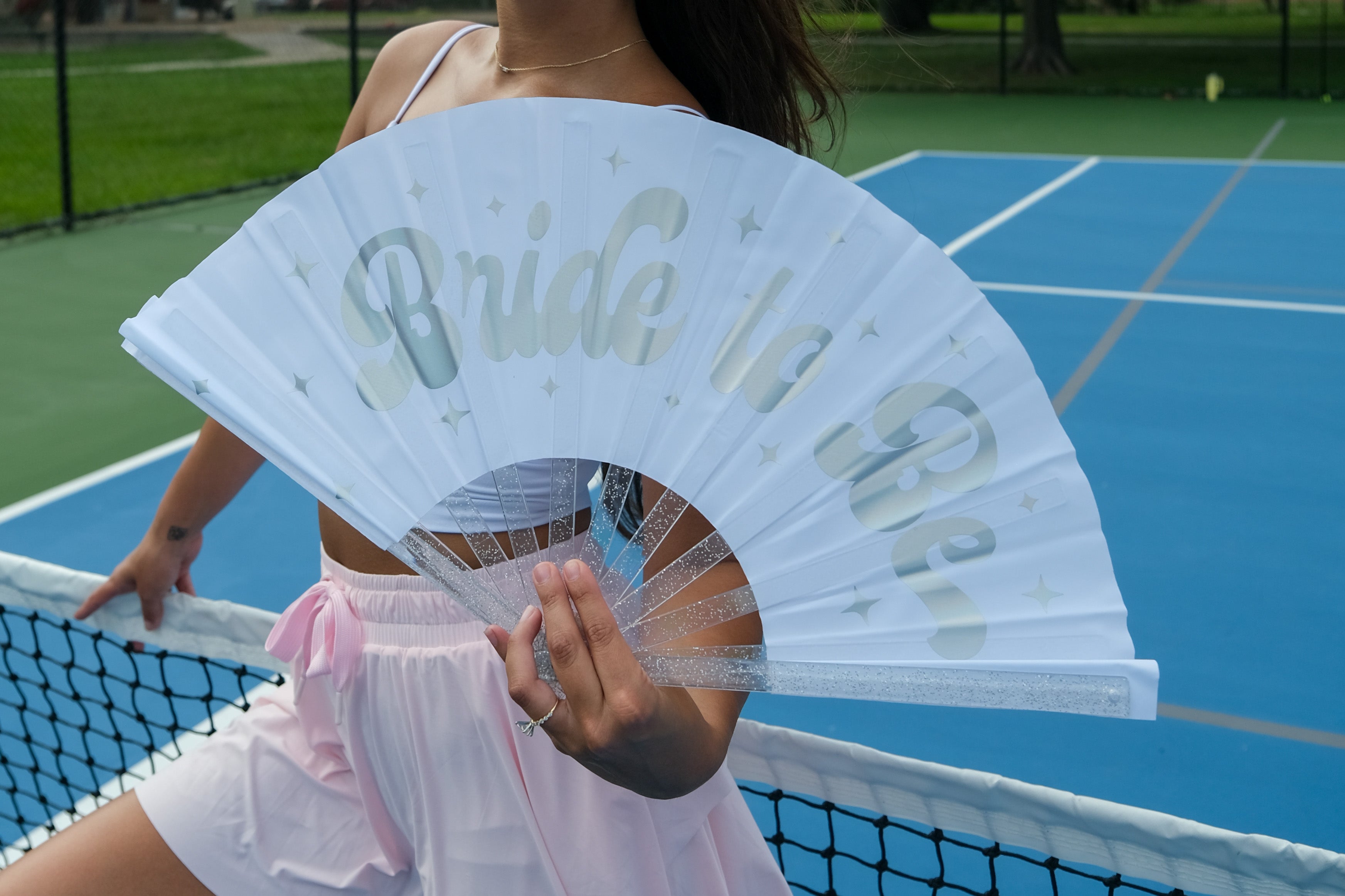 Bride to Be Folding Fan- Iridescent