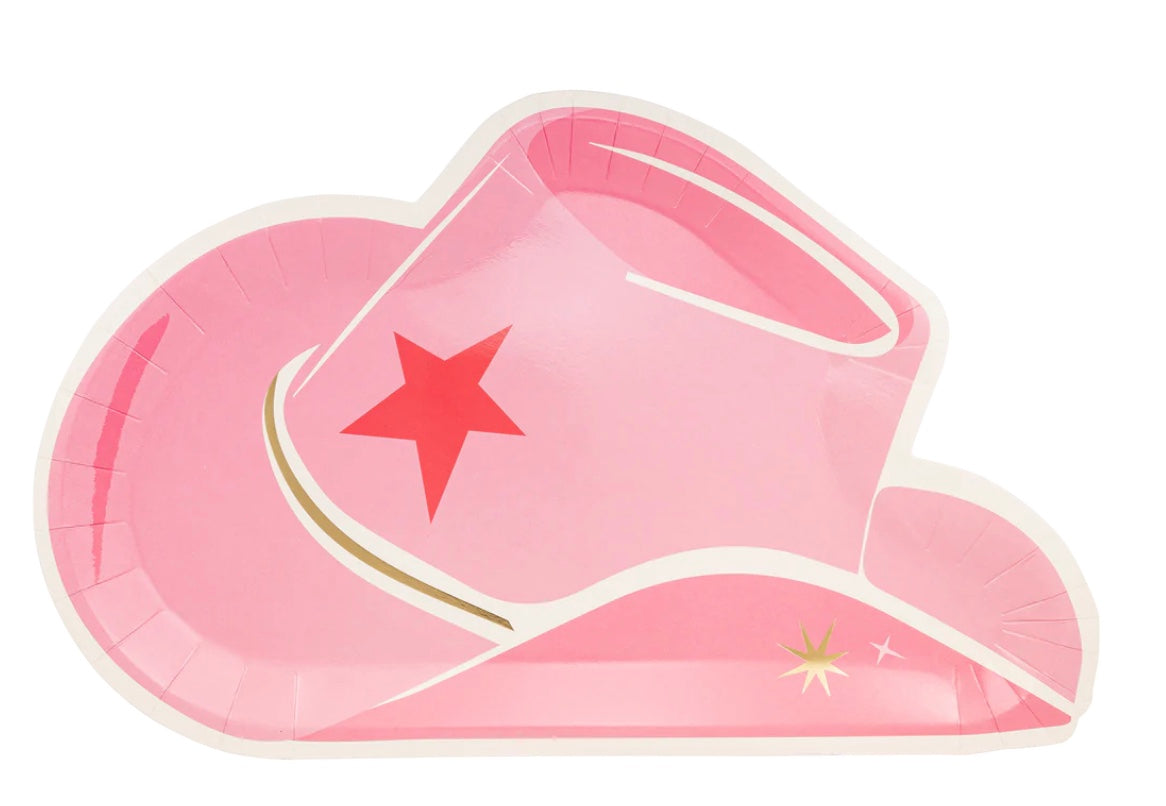 Pink Cowboy Hat Plate
