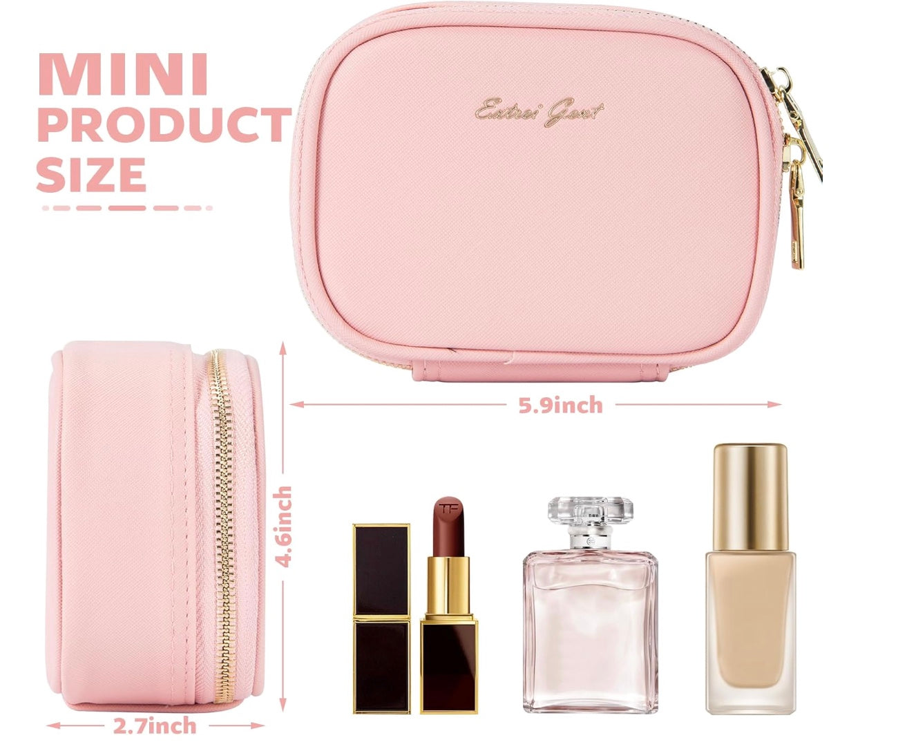 Mini Makeup Bag with Led Mirror