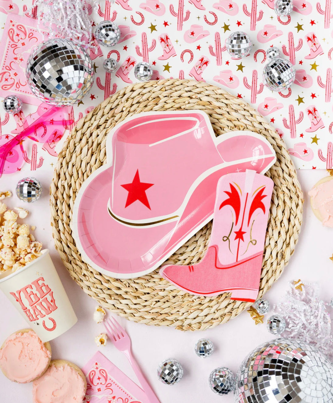 Pink Cowboy Hat Plate