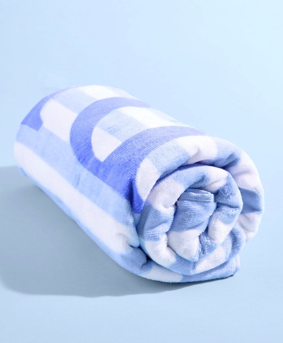 Bride Pinstripe Beach Towel