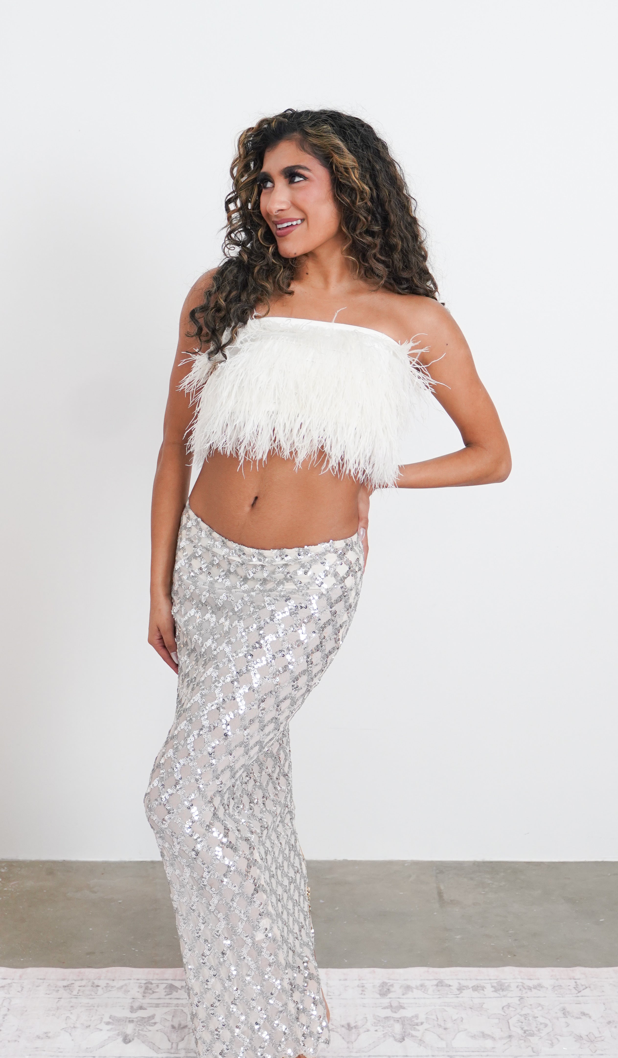 Featherlight Sequin Two-Piece Set