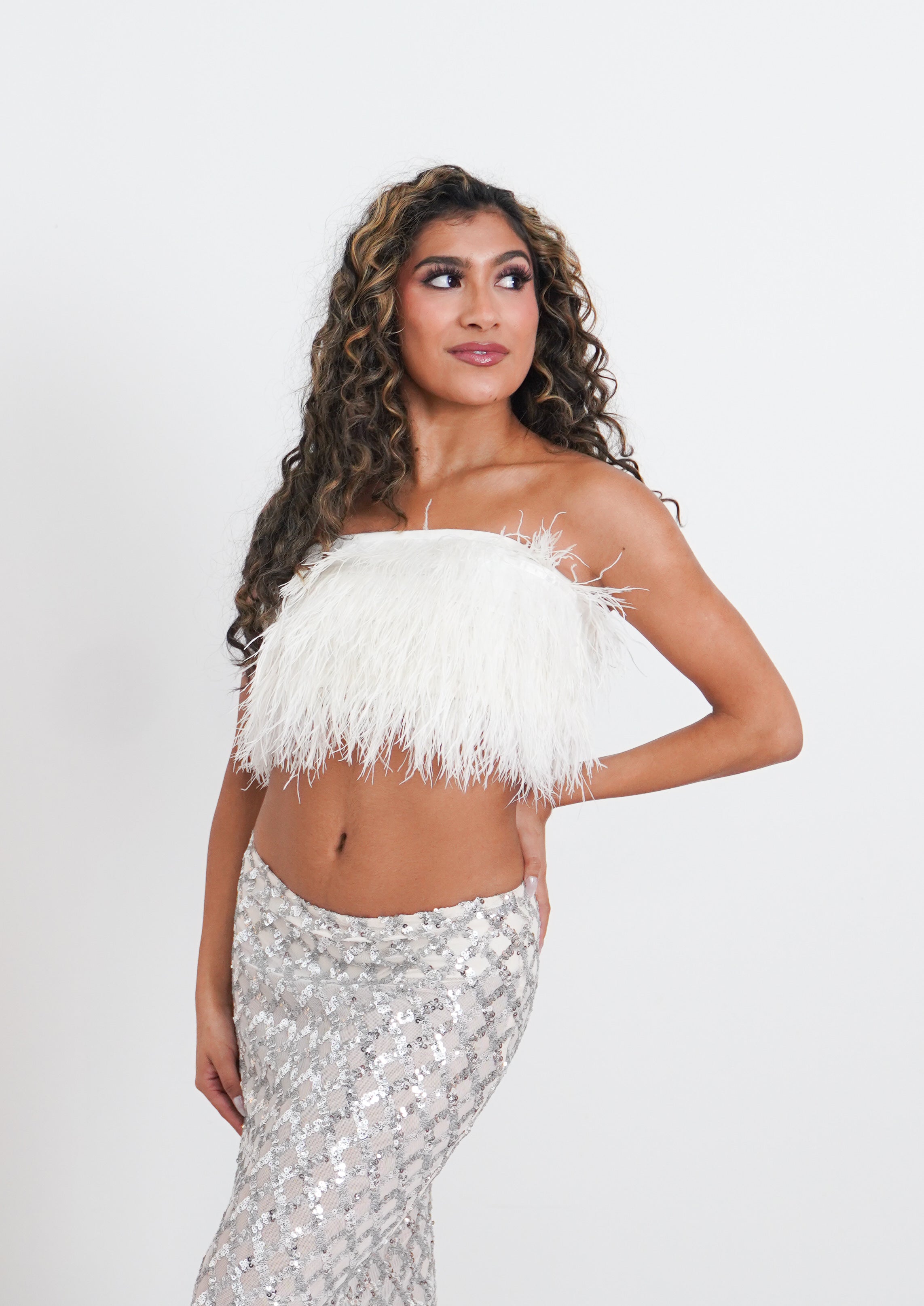 Featherlight Sequin Two-Piece Set
