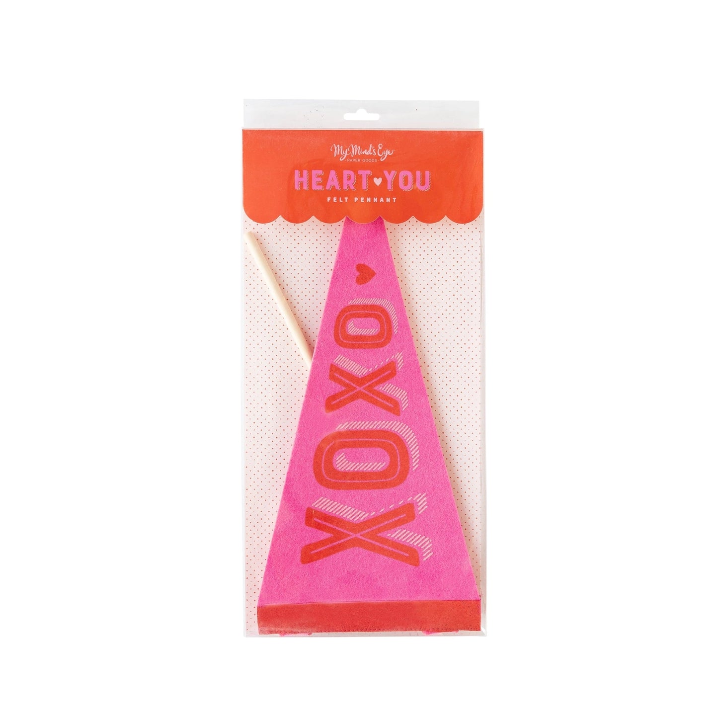 Xoxo felt flag