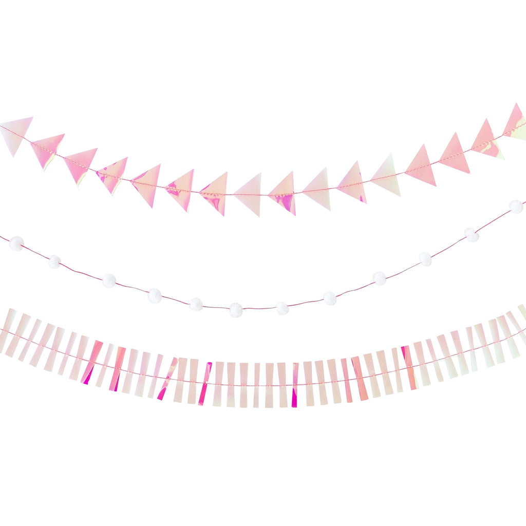 Iridescent Mini Banner Set