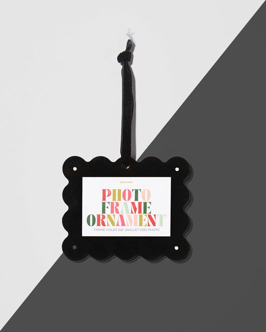 Black Acrylic Frame Ornament