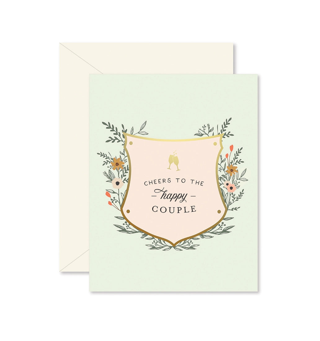 Cheers To the Happy Couple Wedding Greeting Card