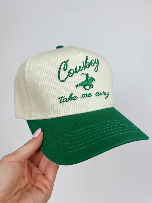 Cowboy Take Me Away Embroidered Hat