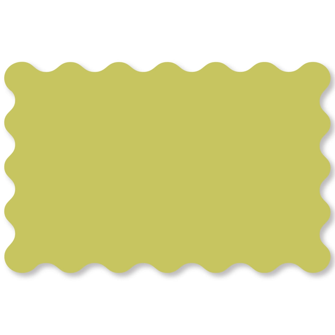 Chartreuse Green Wavy Edge Paper Placemats