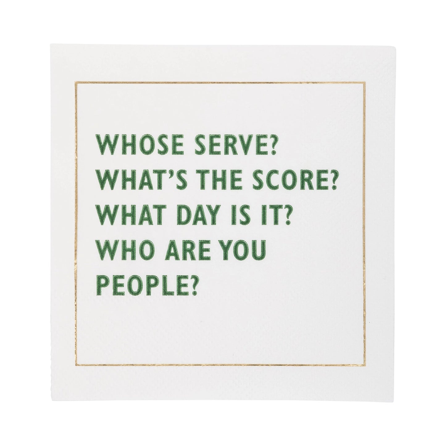 Pickleball Sayings Paper Cocktail Napkin Set