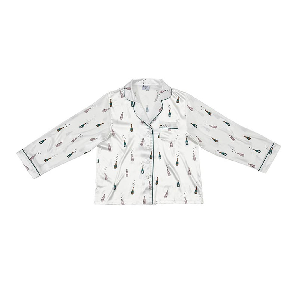 Long Sleeve PJ Set - Champagne Bottles