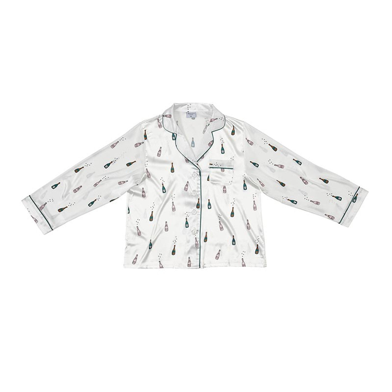 Long Sleeve PJ Set - Champagne Bottles