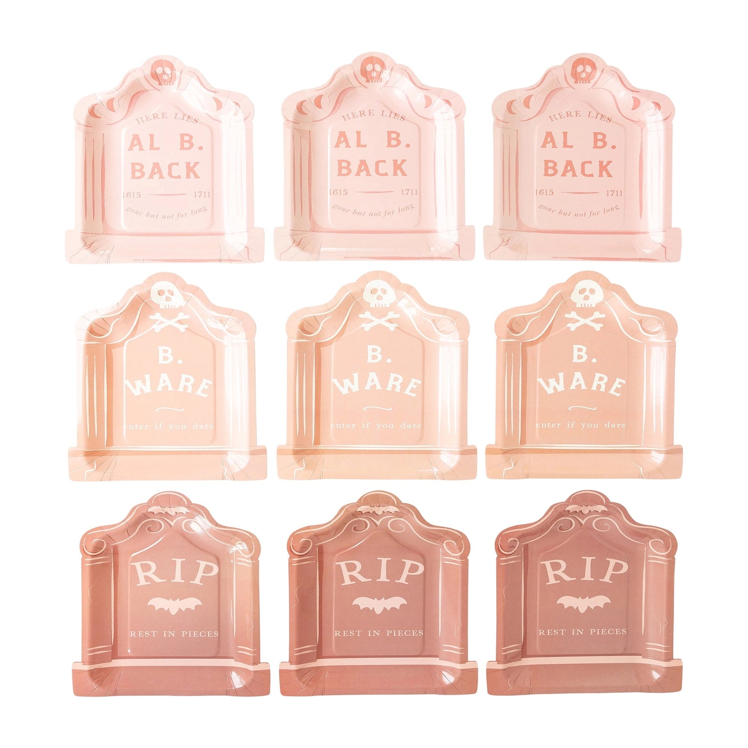 Tombstone Plate Set