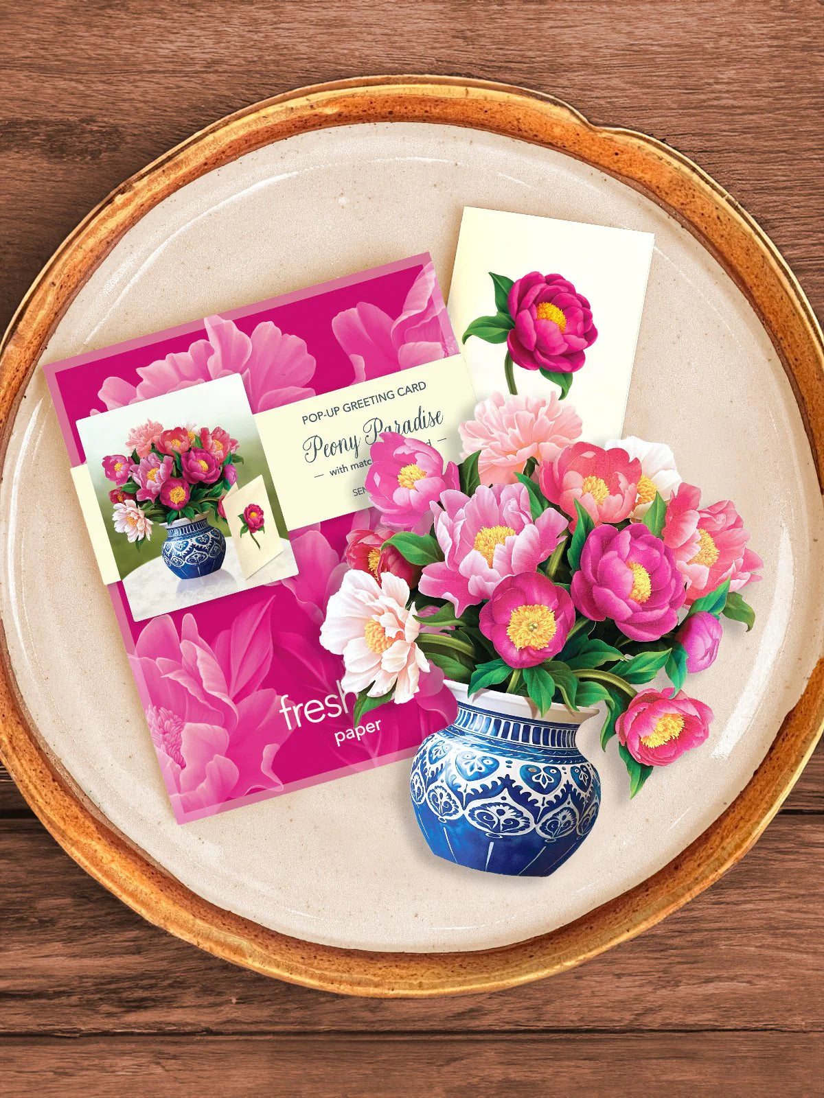 Mini Peony Paradise Pop-Up Card