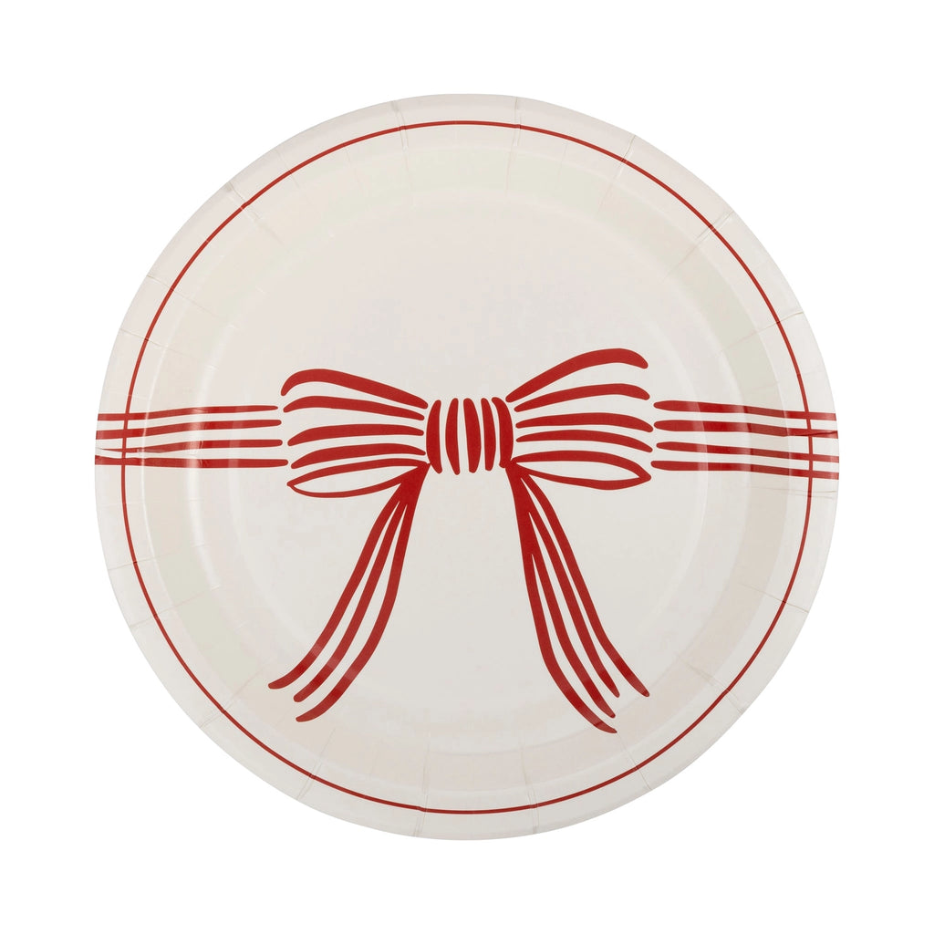 Red bow plate