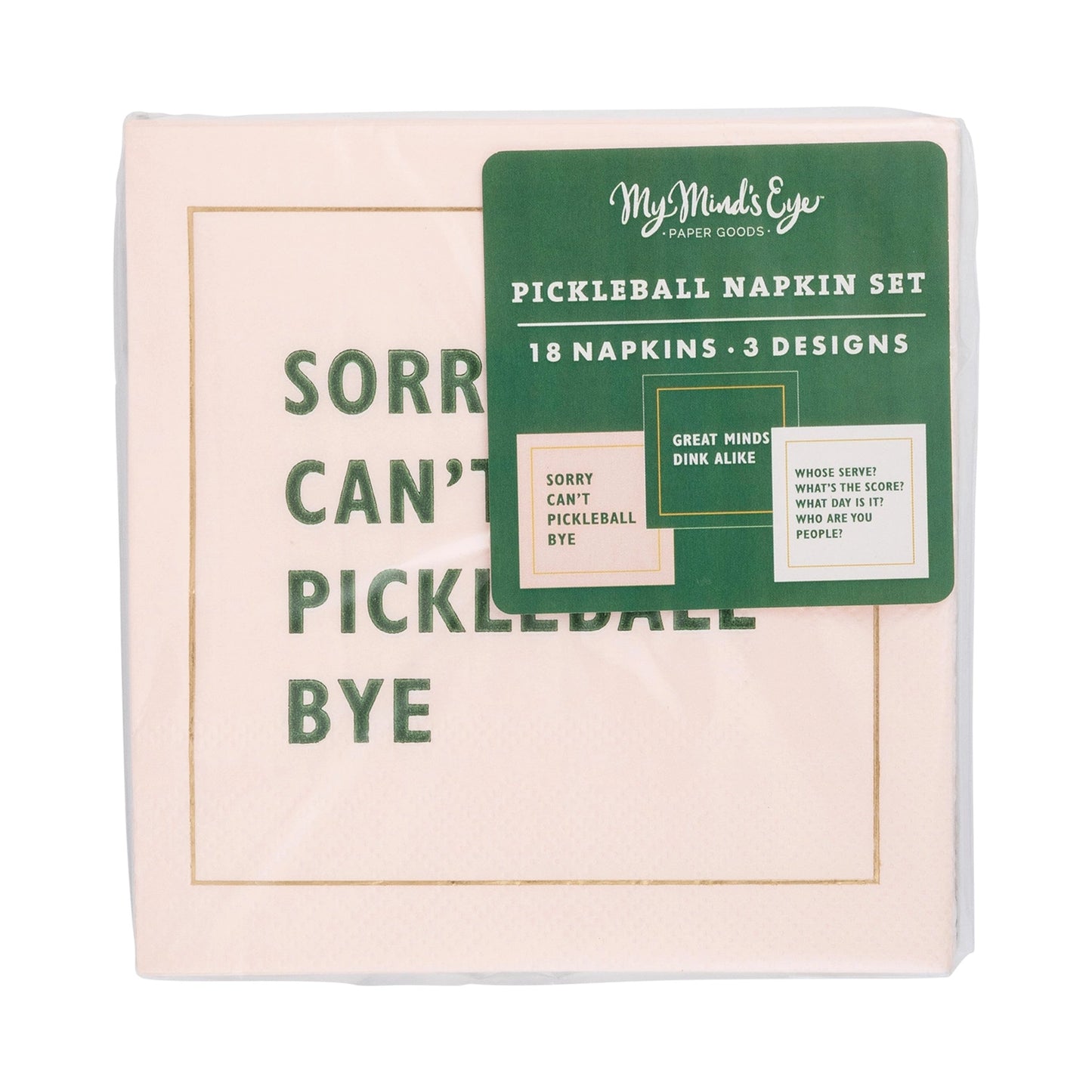 Pickleball Sayings Paper Cocktail Napkin Set