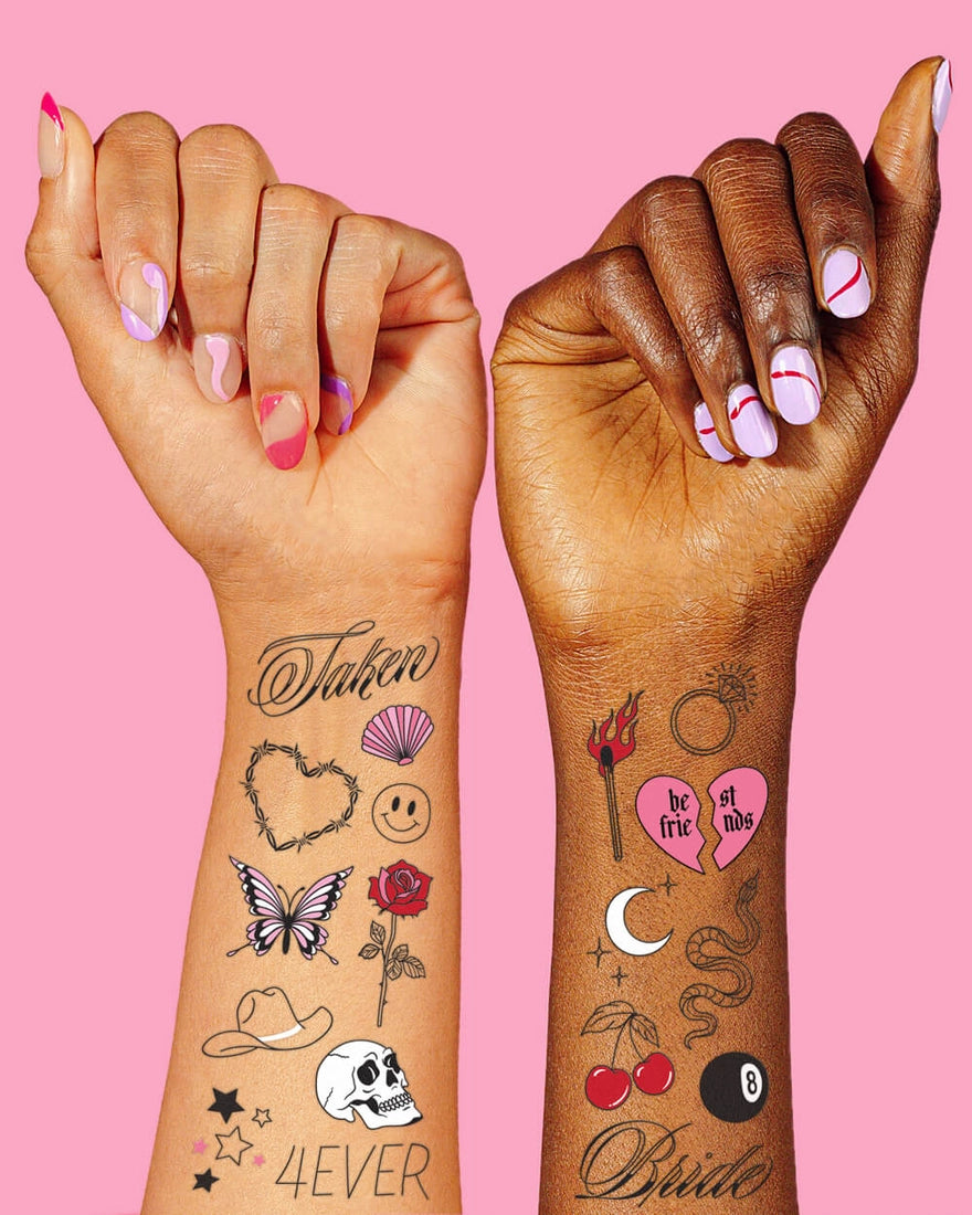 Till Death  Temporary Tattoos - Mixed Pack