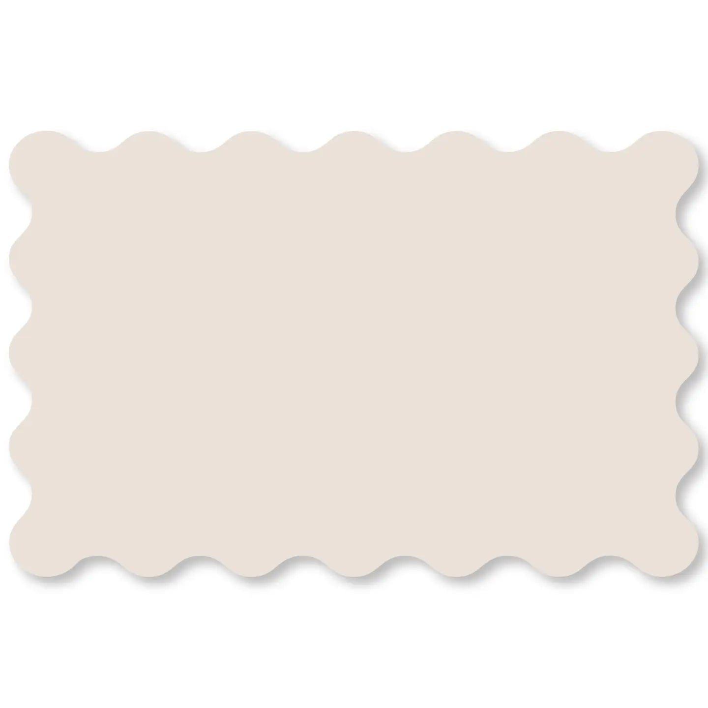 Tan Wavy Edge Paper Placemats