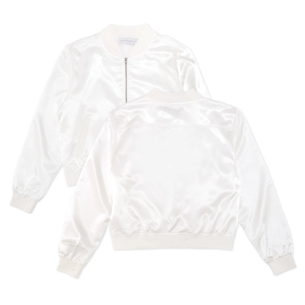 Satin White Bomber