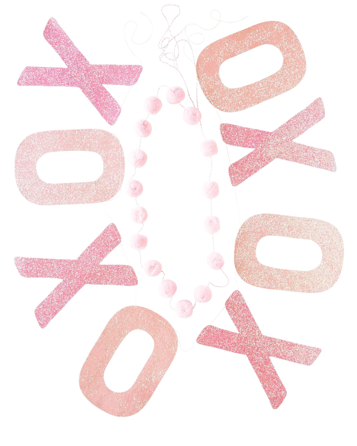 Xoxo glitter banner set